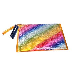 Nina Multicolor Rhinestone Clutch